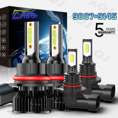 LED Headlight Bulbs High/Low + Fog Light 6000K For 2001-2007 Dodge Grand Caravan - Image 1 of 4