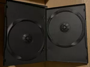 NEU Menge (43) 2-Disc leer schwarz DVD Hüllen Menge Doppel-Disc Medien Aufbewahrung - Bild 1 von 2