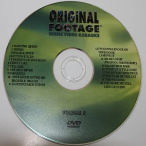 ORIGINAL FOOTAGE MUSIC VIDEO  KARAOKE DVD+G VOL-5 ORIGINAL SOUND TRACKS - Picture 1 of 3