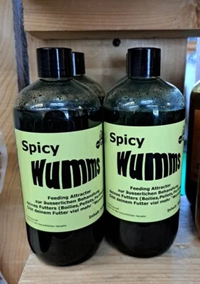 Cockbaits "SPICY WUMMS" - würziges Großfischelexier - 500 ml Flasche Karpfen NEU - Bild 1 von 2