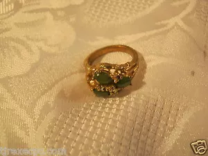 ANILLO DE JOYERÍA DE DISFRAZ DE COLECCIÓN TALLA 6.5 - Imagen 1 de 2