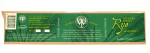 Wilderness Trail Distillery Rye Whiskey Bottle Label Sticker Danville KY - Picture 1 of 1