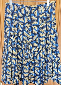 Hobbs London Women's Skirt Lemon Print Lined Womens Size 12 - Picture 1 of 11