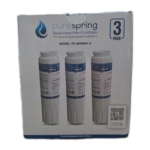 3 Stück Pure Spring PS-UKF8001-S Kühlschrank Wasser Ersatzfilter NEU - Bild 1 von 5