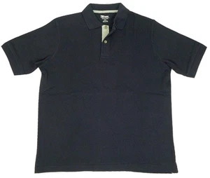 Kirkland Signature Herren Kurzarm gerippt Baumwolle Polo (Medium, Navy) - Bild 1 von 6