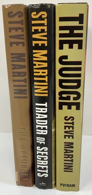 Steve Martini Thriller Fiction Books Hardcover With Dust Jackets lot of 3 - Imagem 1 de 4