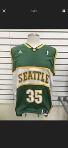 Camiseta deportiva de Kevin Durant Adidas #35 de Seattle Super Sonics talla L retroactiva - Imagen 1 de 2