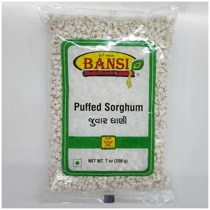 Puffed Sorghum Juwar Dhani Popped Sorghum High Ballaststoff, Glutenfrei Snack - 200 g - Bild 1 von 2