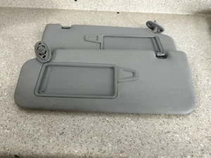 2014-2016 Kia Forte Passenger Driver RH LH Sun Visors Mirror Set Color Gray OEM - Picture 1 of 4
