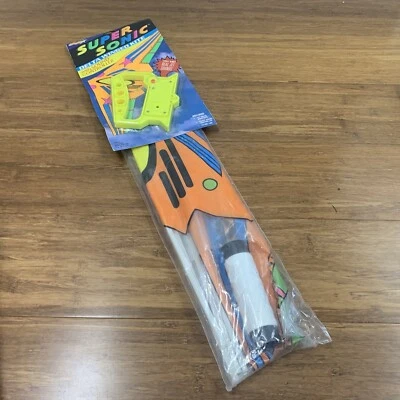 New NIP 1992 Spectra Star 42" Delta Wing Kite Orange Neon NOS Retro TV Movie - Image 1 of 4