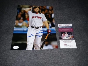 Johnny Damon Signed 8x10 Jsa Boston Red Sox - Picture 1 of 1
