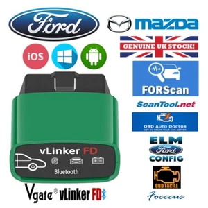 Adaptador G9 Vgate VLinker FD OBD2 Bluetooth Escáner BLE FORScan para iOS Android - Imagen 1 de 12