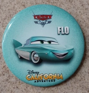 Disney Button Cars Land Flo California Adventure Button - Picture 1 of 3