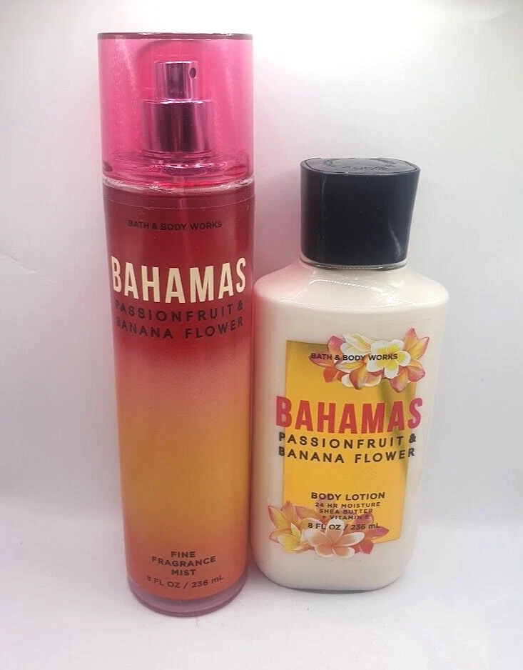 BATH AND BODY WORKS BAHAMAS PASSIONFRUIT & BANANA FLOWER MIST & LOTION(SET OF 2) - Image 1 of 1