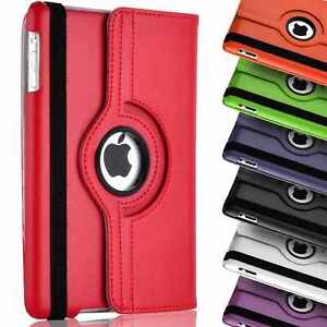 For iPad 9/8/7,6th 5th Air 5 Mini 1 2 3 4 Leather 360 Rotating Smart Case Cover
