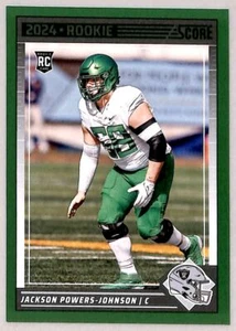 2024 Score Rookie Signatures Green Jackson Powers-Johnson RC Las Vegas Raiders - Picture 1 of 2