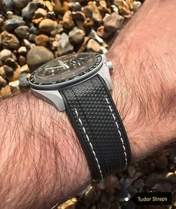 Omega x Swatch - Moonswatch - Mission To Earthphase - Premium Black Strap Only - Picture 1 of 8