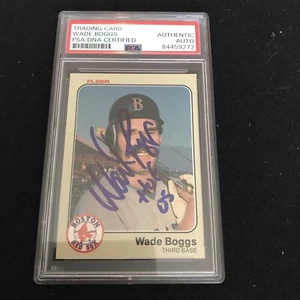 Wade Boggs 1983 Fleer #179 PSA/DNA Certified Auto Autograph Authentic Rookie RC - Picture 1 of 2