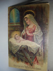 Artist postcard Blessed Christmas Mary, Child Jesus, crib, window besr.