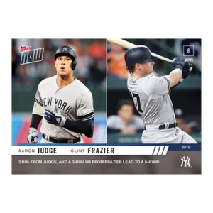 2019 TOPPS NOW #52 AARON JUDGE & CLINT FRAZIER HRs POWER NEW YORK YANKEES - Picture 1 of 2