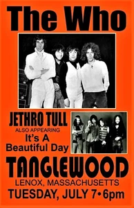 THE WHO  Concert Poster 12"x18" FREE SHIPPING - Picture 1 of 1