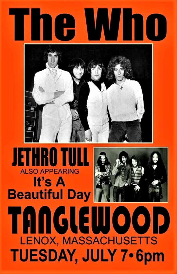 THE WHO  Concert Poster 12"x18" FREE SHIPPING - Image 1 of 1