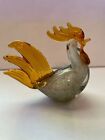 Handblown Multicolored  Art Glass Rooster 5.5” Tall 