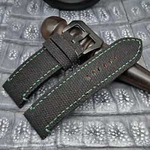 26mm/26mm Canvas Watch Strap Bespoke Military Fashion Minimalist Design - Picture 1 of 10