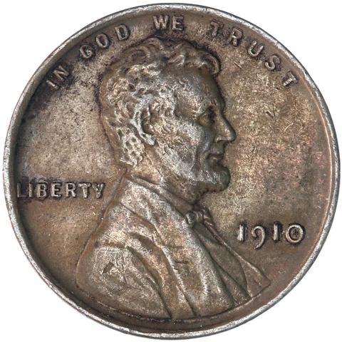 1910 (P) Lincoln Wheat Cent Extra Fine Penny XF See Pics Z678 Cover