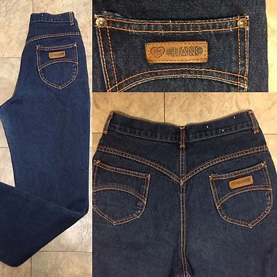 Vintage Gitano High Waist Waisted Jeans 27 in Waist Mom Jeans 80s 1980s - Image 1 of 4