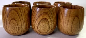 Bourbon Whisky Gläser Tassen 6 tlg Set Holzbecher Barware Geschenk Bio - Bild 1 von 7