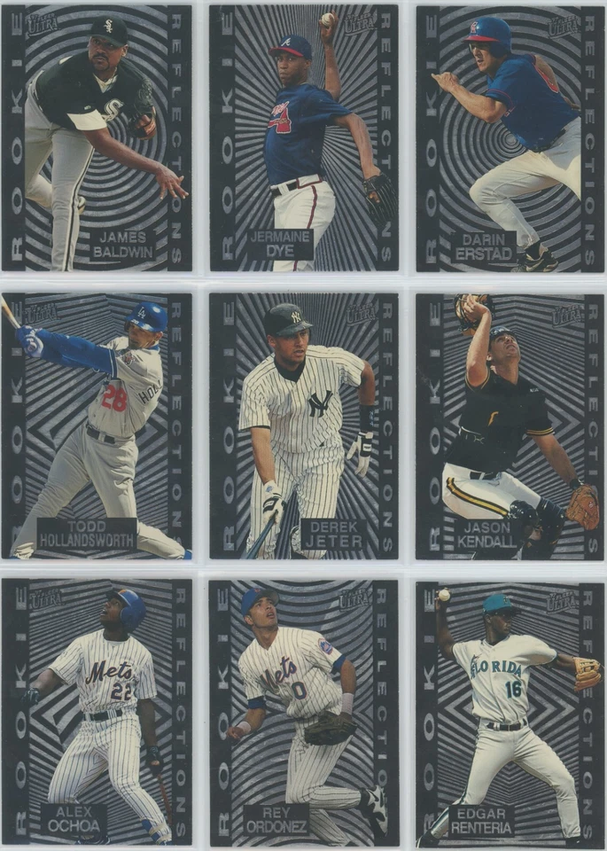 Juego completo Fleer Ultra Rookie Reflections 1997 Derek Jeter Scott Rolen Foto 1 de 4