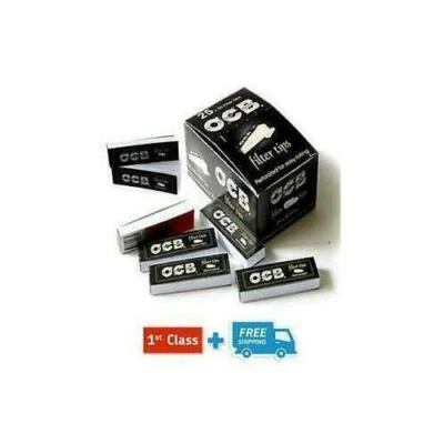 OCB ROACH FILTER TIPS PERFORATED FOR EASY ROLLING PAPERS BOOKLETS (5,10,20) - Image 1 of 4