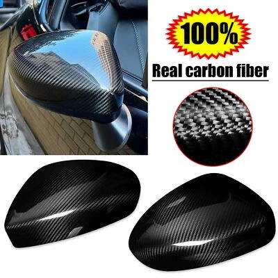 For mazda MX-5 Miata ND1 ND2 Carbon Fiber Rear View Side Mirror Cover Trim 2PCS - Image 1 of 4