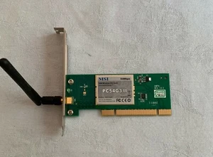 MSI 54M sans Fil PCI Carte Extended Range PC54G3 II, 2.4GHz, 802.11g/b - Photo 1/1