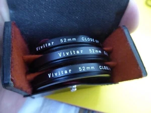 Vivitar 52mm Close-up Filter Set. NO 1, 2 & 4 excellent condition lens - Picture 1 of 5