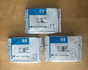 Genuine HP 11 Ink Cartridge 3 Colour Set - CYAN + MAGENTA + YELLOW (INC VAT) - Picture 1 of 1