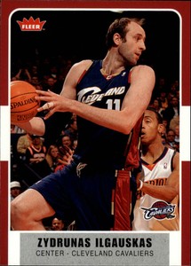 2007-08 Fleer Cleveland Cavaliers Basketball Card #10 Zydrunas Ilgauskas