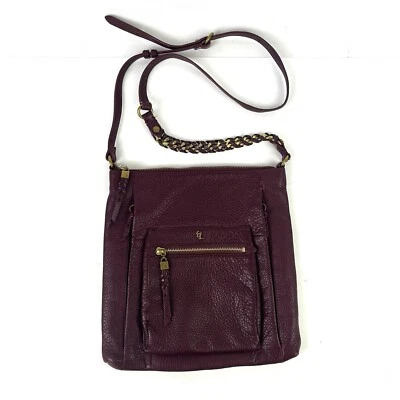Bolso Bandolera Elliot Lucca Mujer M Cuero Púrpura Bolso Mensajero Foto 1 de 4
