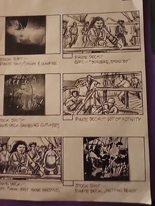 AMAZON WOMEN ON MOON STORYBOARD PAGE 10 OOAK Original Video Pirates Sketch Art - Picture 1 of 13