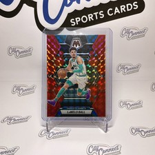 2022-23 PANINI MOSAIC LAMELO BALL RED MOSAIC PRIZM #151 CHARLOTTE HORNETS 