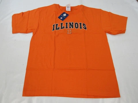 New Illinois University Fighting Illini Youth Size XL XLarge Orange Shirt Cover