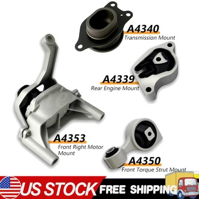 4pcs Engine Motor & Trans Mount For Nissan Altima 2.5L 2007 2008 - 2017 Auto CVT Foto 1 de 4