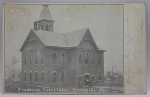 ANTIQUE 1907 PHOTO LITHO FREDONIA INSTITUTE PA DB POSTCARD - Picture 1 of 12