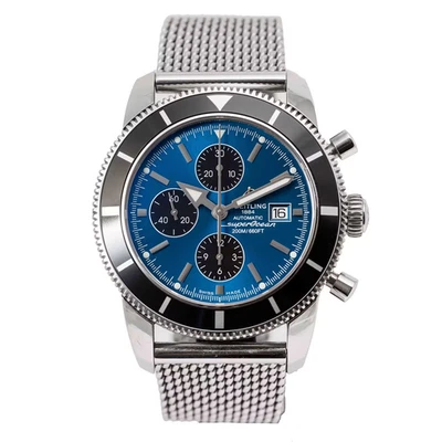 Breitling Superocean Heritage A13320 46 mm cronógrafo esfera azul. Limitado - Precio de venta sugerido por el fabricante $7350 Foto 1 de 4