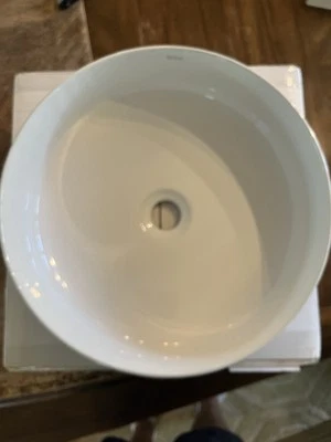 KCV-201GWH Kraus Viva 15-3/4" Circular Vítreo China Fregadero de Baño Blanco Foto 1 de 4