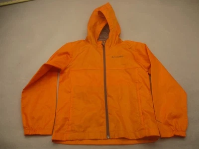 Columbia Talla S (8) Niño Naranja Capucha Cremallera Completa Bolsillo Ropa Activa Cortavientos 477 Foto 1 de 4