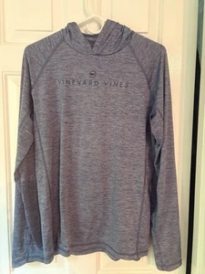 Vineyard Vines Performance Hoodie Boys XL 18 heather blue - Picture 1 of 3