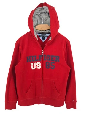 TOMMY HILFIGER Niño Niño Cremallera Completa Cárdigan Jersey Suéter Talla L - (16/18) Foto 1 de 4