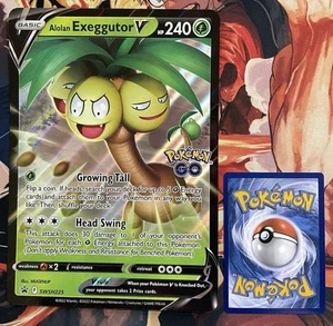 Alolan Exeggutor V SWSH225 JUMBO OVERSIZED Black Star Promo Pokemon Card - Picture 1 of 2